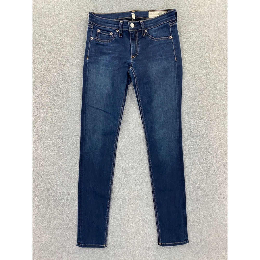 Rag & Bone Jeans Women's 27 Blue Skinny‎ Bedford Dark Wash Stretch Denim Pants